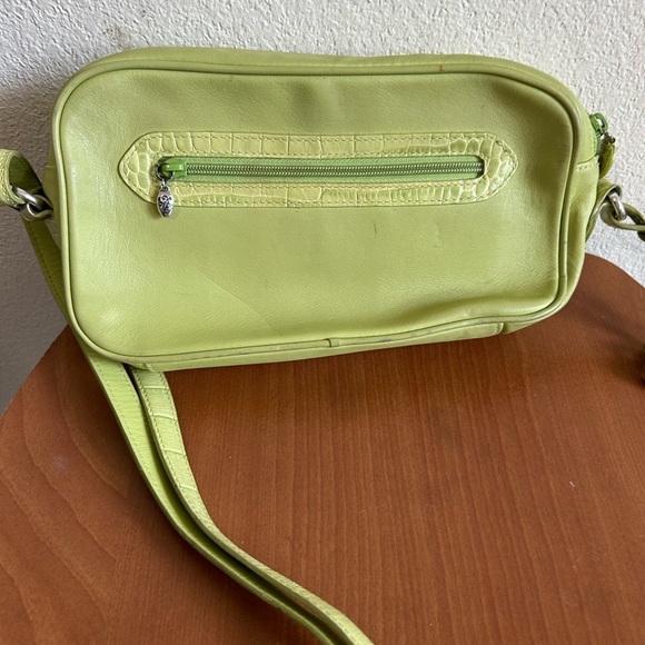 Brighton Trendy Lime Crossbody Bag with Buckle Accents - Picture 3 of 10
